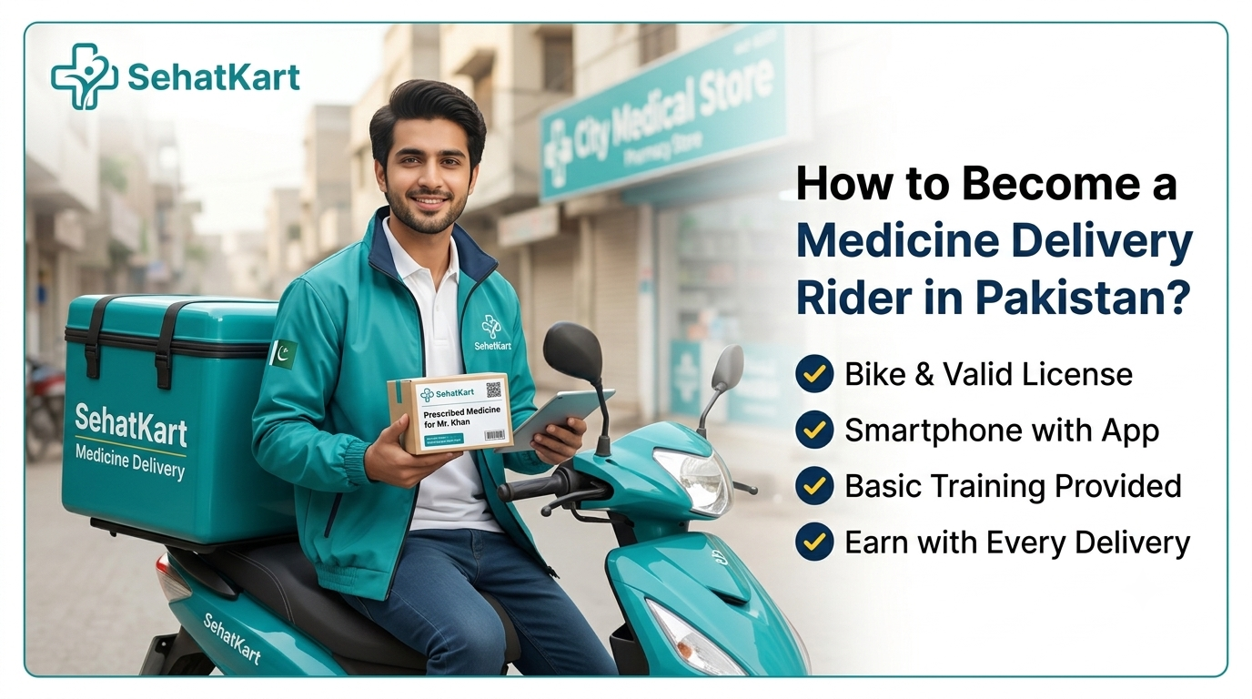 How to Become a Medicine Delivery Rider in Pakistan?